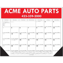 Economy Desk Pad Blotter Calendar Logo Printed  Economy Desk Pad Blotter Calendar Logo Printed