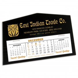 Logo Printed D Sturdi-Stand Desk Calendar, Black