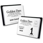 "Big Date" Day-By-Day Calendar with Black Imprint Logo Printed