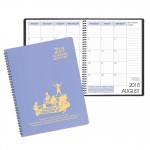 Academic Wire Bound Monthly Desk Planner w/ Twilight Cover Branded