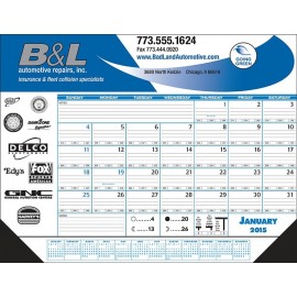 Horizontal Desk Pad Calendar Branded