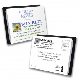 Branded "Daily Thoughts" Day-By-Day Calendar with Full Color Cover Imprint  Branded "Daily Thoughts" Day-By-Day Calendar with Full Color Cover Imprint