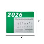 Full Color PVC Calendar Mouse Pad Multi Page Advertising Gift with EVA Base Branded
