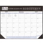 Branded Deluxe Continental Desk Pad Calendar