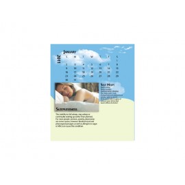 Custom Imprinted 2023 Desk Jewel Case Calendar - Wellness