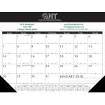 Imprinted Top Sheet Padded Holder Desk Pad Calendar w/2-Vinyl Corners Custom Imprinted
