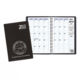 Custom Imprinted Two Year Monthly Desk Planner w/ Continental Vinyl Cover  Custom Imprinted Two Year Monthly Desk Planner w/ Continental Vinyl Cover