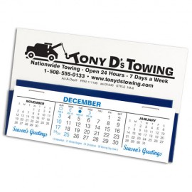 HA-2 Deskdate Desk Calendar, White Branded  HA-2 Deskdate Desk Calendar, White Branded