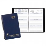 Weekly Desk Appointment Planner w/ Leatherette Cover Branded