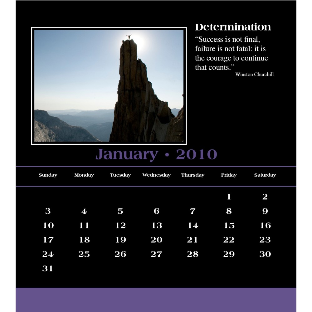 2023 Desk Jewel Case Calendar - Attributes Logo Printed
