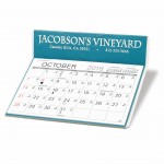Charter Hotstamped Desk Calendar with Logo