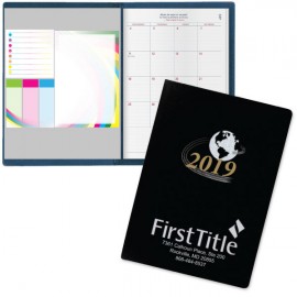 Custom Imprinted Genesis 7x10 Desk Planner Featuring Post-It Notes