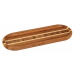 Branded 3.5" x 10" - Bamboo Spoon Rest - Laser Engraved Wood