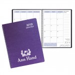 Logo Printed Monthly Desk Appointment Calendar/Planner w/ Illusion Cover