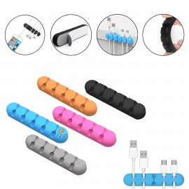 Silicone Desktop Cable Organizer Custom Printed  Silicone Desktop Cable Organizer Custom Printed