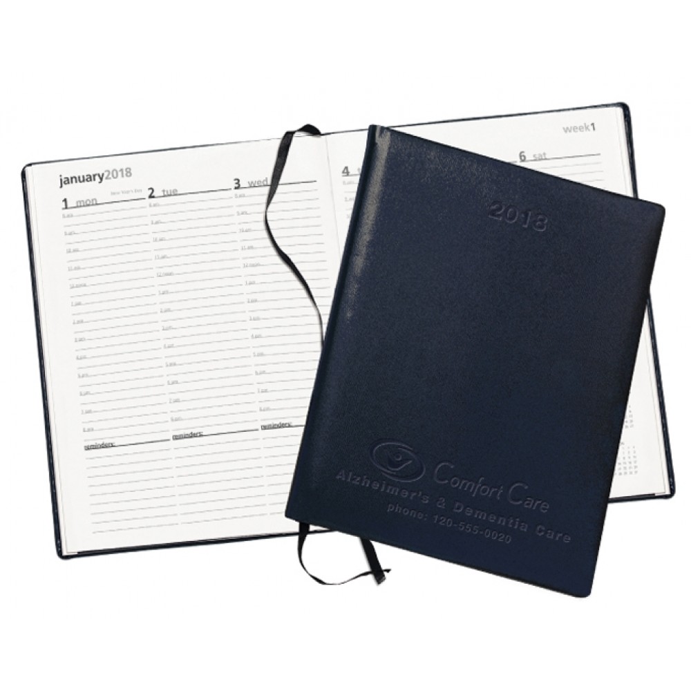 Logo Printed Triumph Symphony Debossed Weekly Desk Planner Logo Printed Triumph Symphony Debossed Weekly Desk Planner