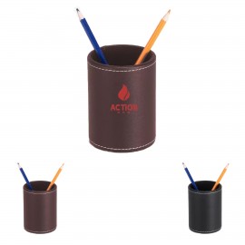 Promotional Round PU Stationery Organizer