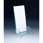 Branded Euro-Style Green Edged Trifold Literature Holder