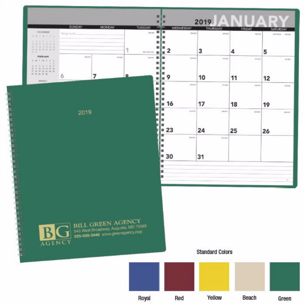 Branded Triumph 2019 Monthly Planner Branded Triumph 2019 Monthly Planner