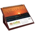 Branded Big Kahuna Custom Flip Calendar w/Maroon Organizer Base