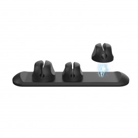 Magnetic Cable Organizer , 3 Clip Cable Holder for Accessories and Chargers , Cord Management Logo Printed  Magnetic Cable Organizer , 3 Clip Cable Holder for Accessories and Chargers , Cord Management Logo Printed