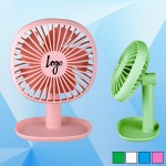 Custom Imprinted Adjustable Fan with Desk Organizer