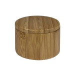 Logo Printed 1.75" x 2.5" - Bamboo Spice Container - Laser Engraved Wood