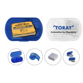 Desk Accessory Set. Hole Punch, Stapler and Tape Dispenser with Logo