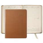 Traditional Leather Desk Diary Datebook (7"x9 1/4") Custom Printed