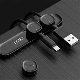 Magnetic Cable Organizer Logo Printed  Magnetic Cable Organizer Logo Printed