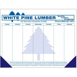 40 Sheet Deluxe Desktop Pad w/ Bottom Calendar Custom Imprinted