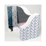 Custom Imprinted File Folder 24 piece Corrugated Paper Fashion Pattern (Case of 24)