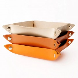 PU Leather Storage Tray Custom Imprinted