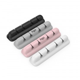 Silicone Cable Holder Cord Organizer (direct import) with Logo