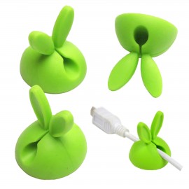Custom Imprinted Rabbit Cable Clip Cord Organizer  Custom Imprinted Rabbit Cable Clip Cord Organizer