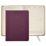 Pebble Grain Leather Desk Diary Datebook (7"x9 1/4") Logo Printed