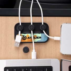 Wire Frame Desktop Cable Organizer Custom Printed