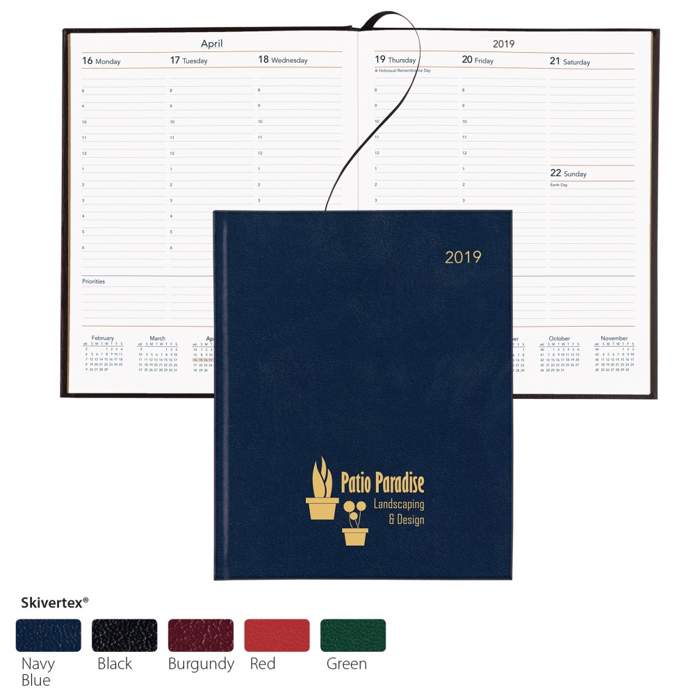 Desk Planner - Skivertex Cover Custom Imprinted Desk Planner - Skivertex Cover Custom Imprinted