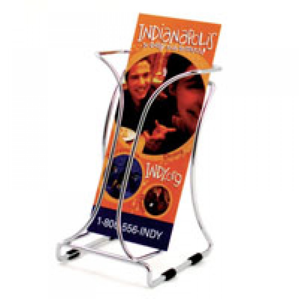 Branded Wire Brochure Holder for 4x9 Trifold Literature Branded Wire Brochure Holder for 4x9 Trifold Literature