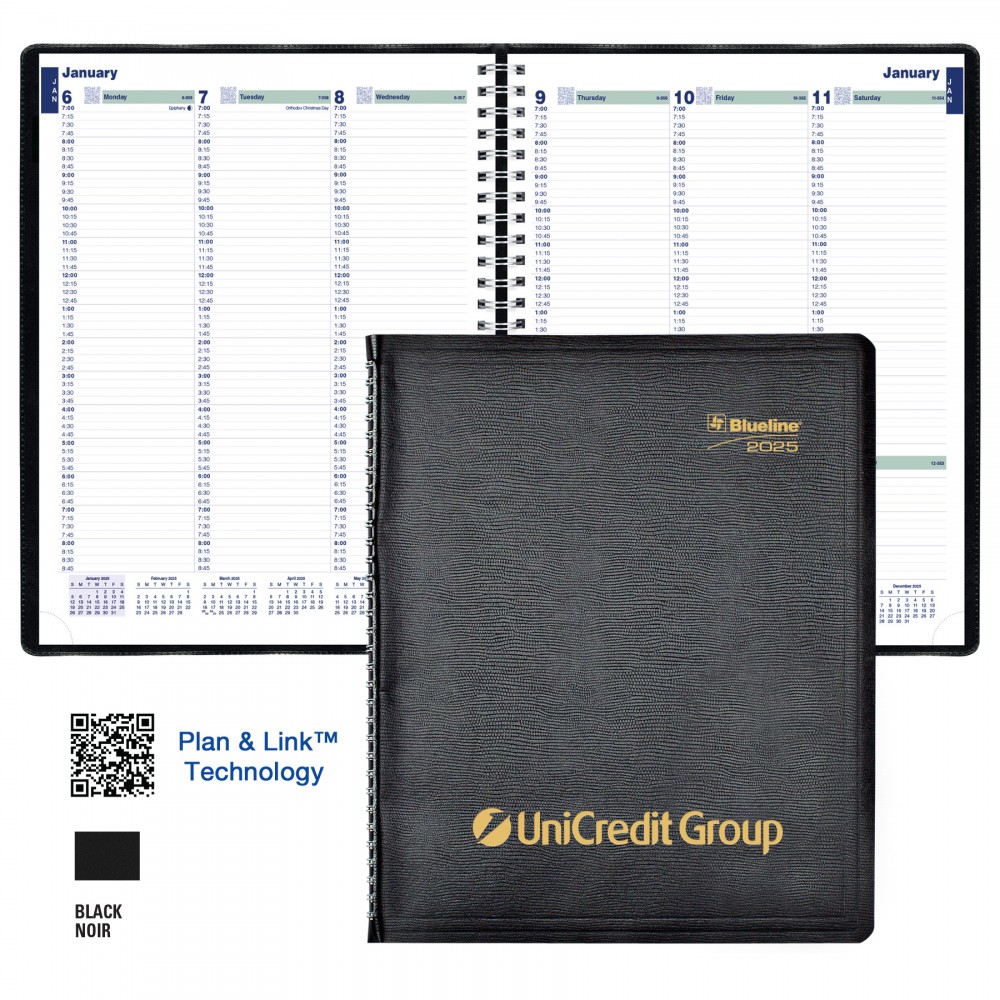 Weekly Planner - Hard Cover - Plan & link Custom Printed