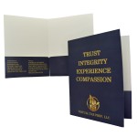Custom Imprinted Standard Folder w/Rounded Corner Pockets