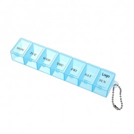 Customized Weekly Pill Organizer with Keychain