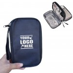 Travel Electronic Cable Accessory Organizer Bag Logo Printed