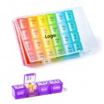 28 Compartments Large Weekly Pill Organizer Custom Printed