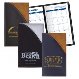 Customized 2 Tone Vinyl Designer Series Barcelona Planner - Monthly 1 Color