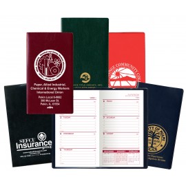 Castillion Softtouch Vinyl Weekly Pocket Planner with Logo
