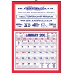 Full Apron Calendar w/Memo Pad & Red Border Logo Printed