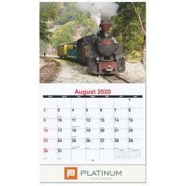 Magnificent Train Pictorial Calendar w/Staples Custom Printed
