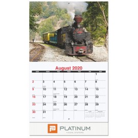 Magnificent Train Pictorial Calendar w/Staples Custom Printed  Magnificent Train Pictorial Calendar w/Staples Custom Printed