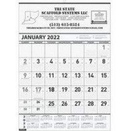 Contractor Wall Calendar w/1 Color Imprint (18"x25") Logo Printed